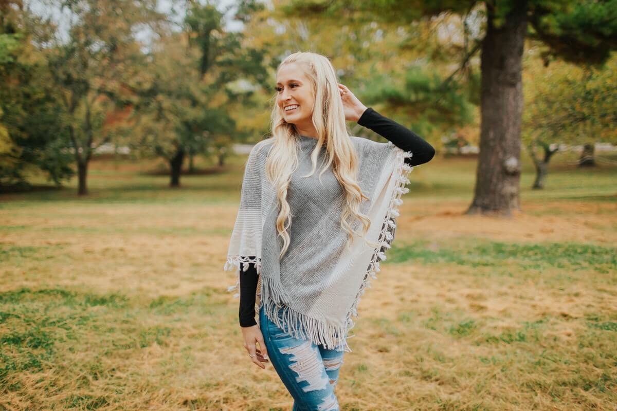 Swing Into The Summer In Our Super Soft Cowl Neck Poncho