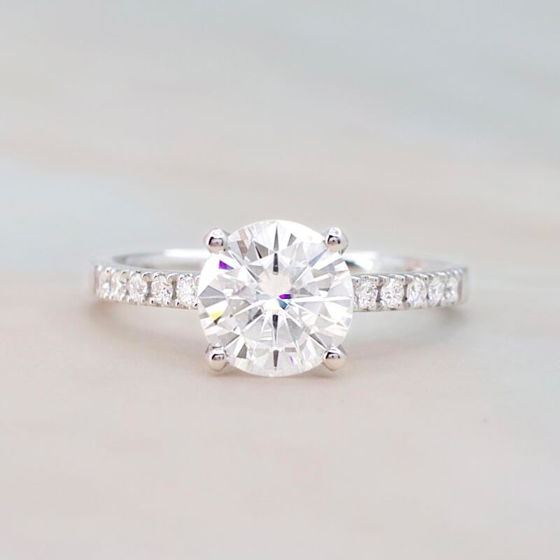 White Gold Engagement Ring by Lily Arkwright